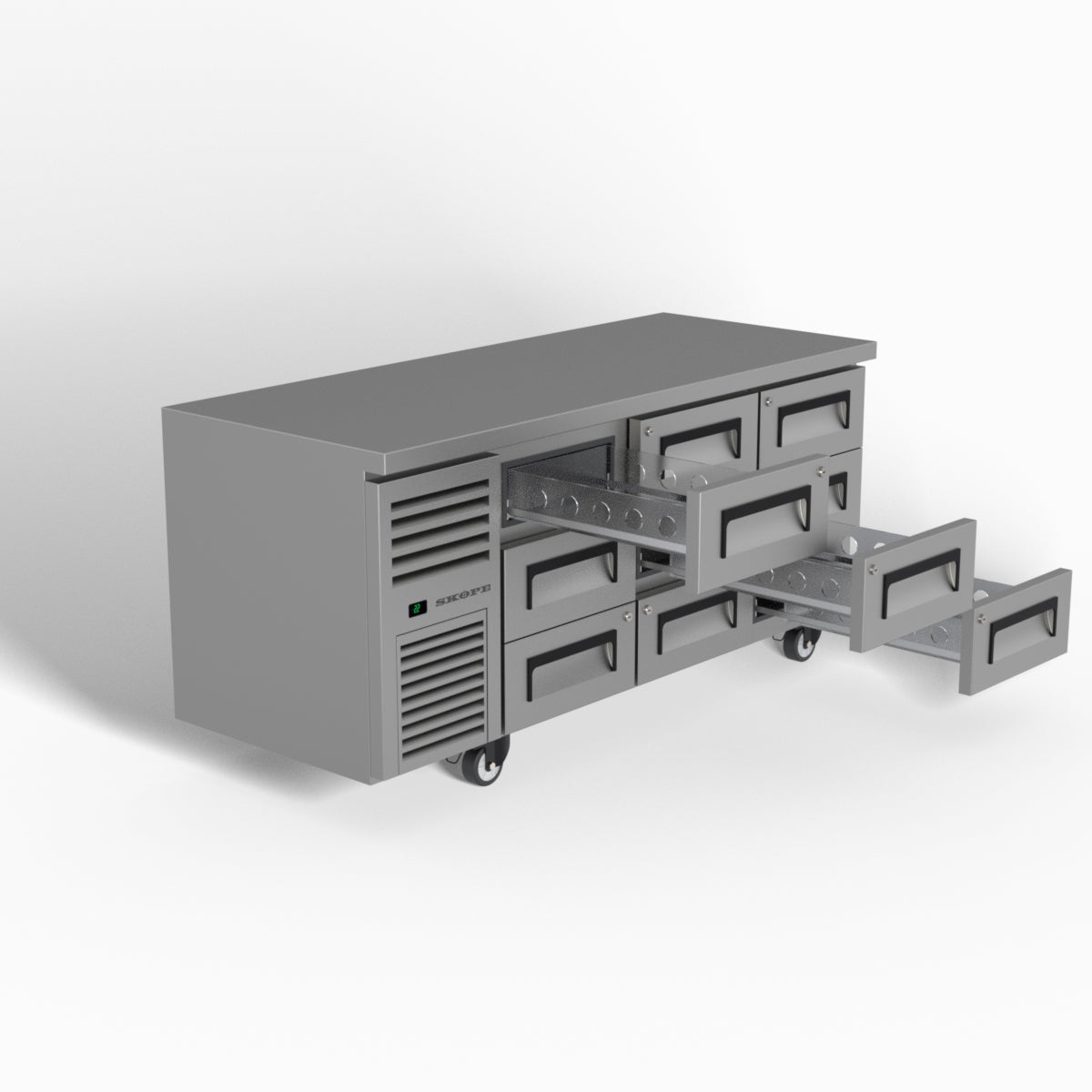 Skope ReFlex 9 Drawer Underbench GN 1/1 Fridge 397L - RF7.UBR.3.D9