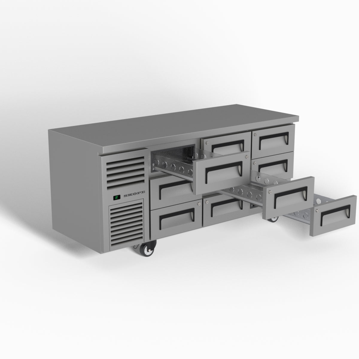 Skope ReFlex 9 Drawer Underbench GN 1/1 Fridge 397L - RF7.UBR.3.D9