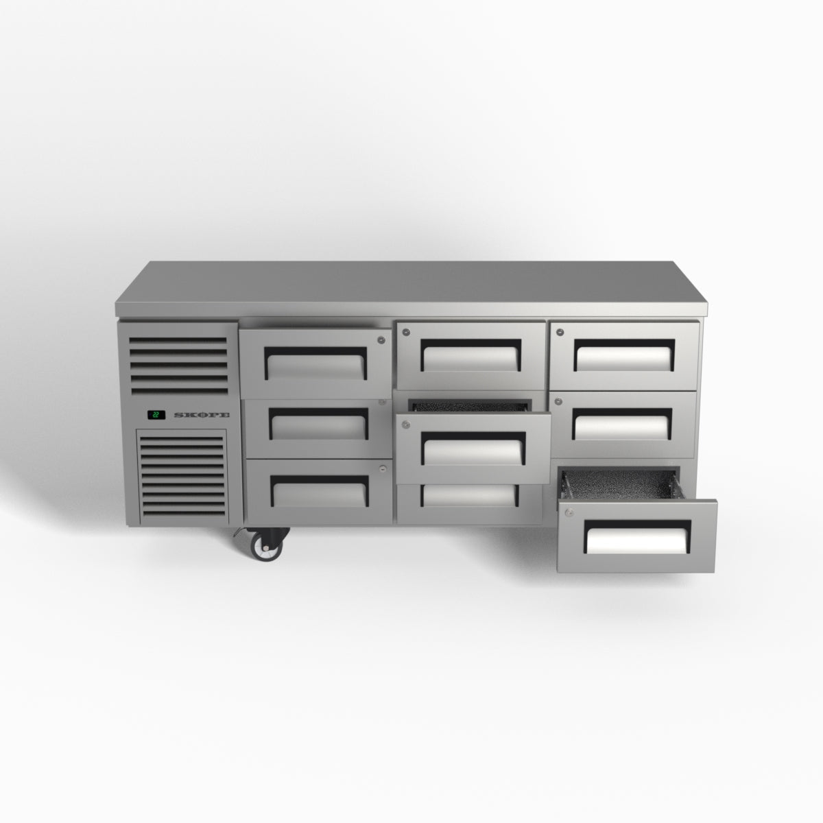 Skope ReFlex 9 Drawer Underbench GN 1/1 Fridge 397L - RF7.UBR.3.D9