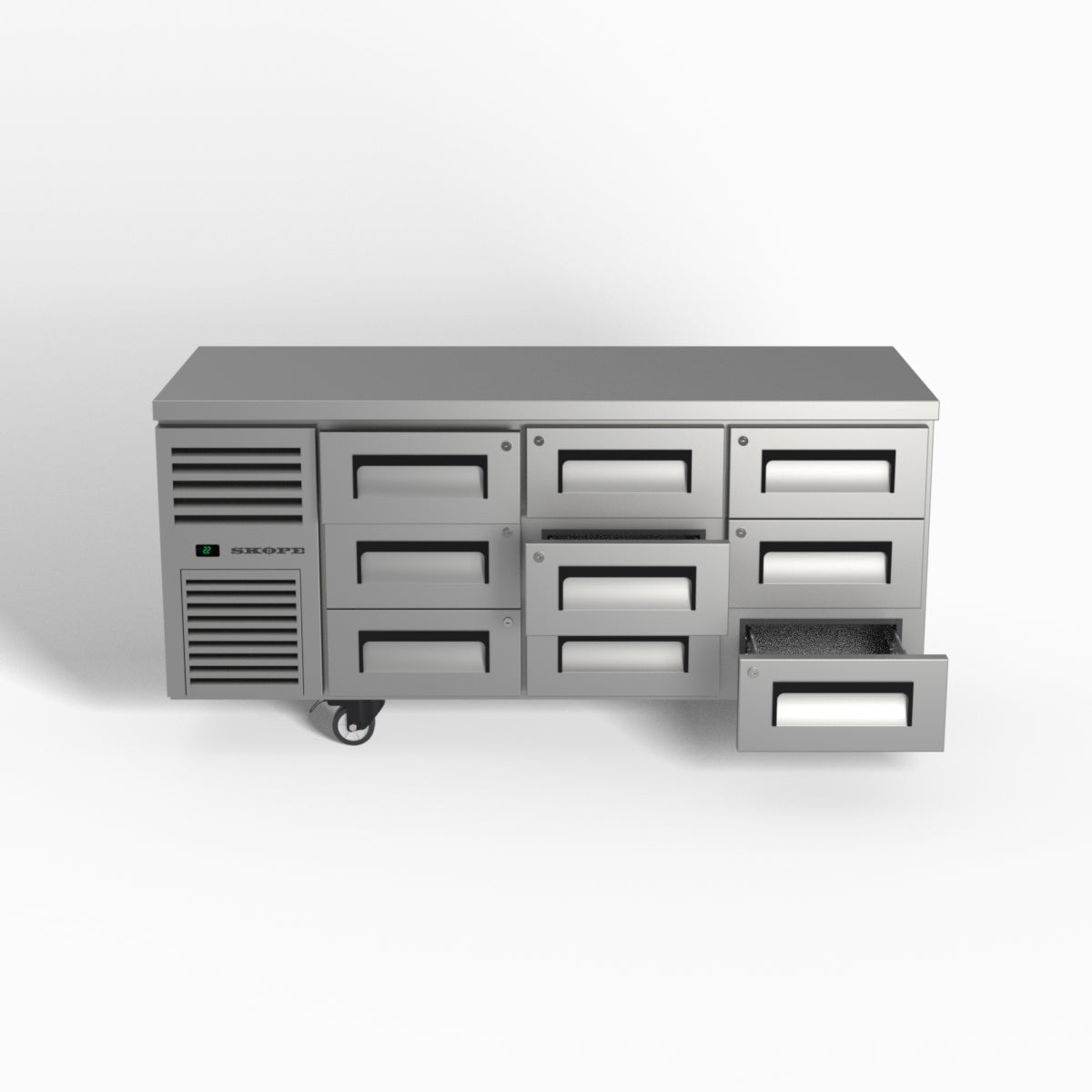 Skope ReFlex 9 Drawer Underbench GN 1/1 Fridge 397L - RF7.UBR.3.D9