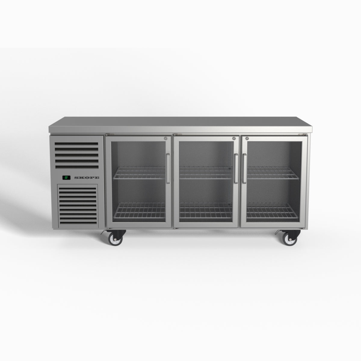 Skope ReFlex 3 Glass Door Underbench GN 1/1 Compatible Fridge 387L - RF7.UBR.3.GD