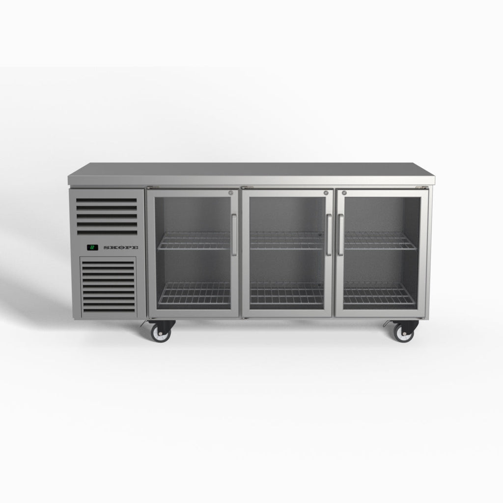 Skope ReFlex 3 Glass Door Underbench GN 1/1 Compatible Fridge 387L - RF7.UBR.3.GD