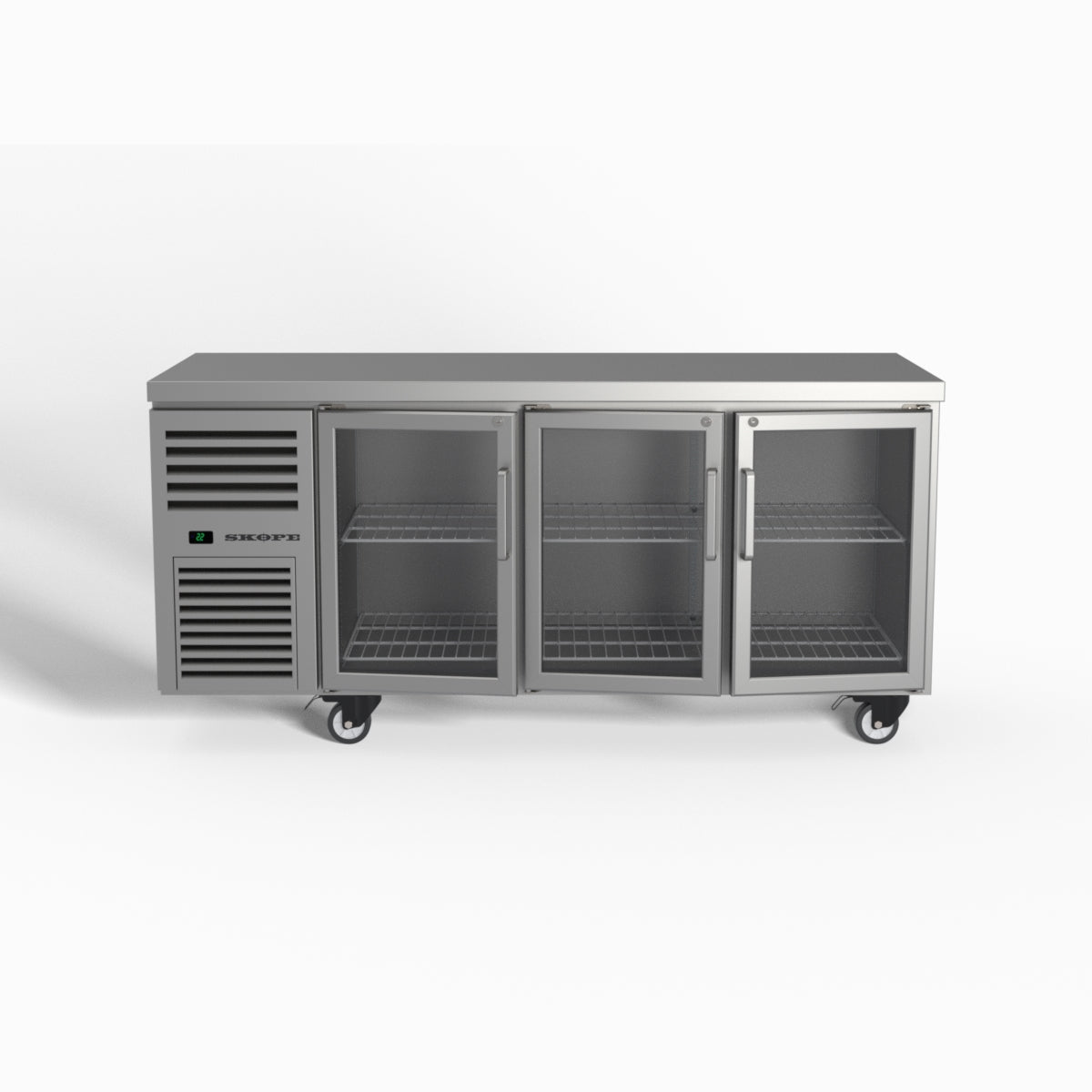 Skope ReFlex 3 Glass Door Underbench GN 1/1 Compatible Fridge 387L - RF7.UBR.3.GD