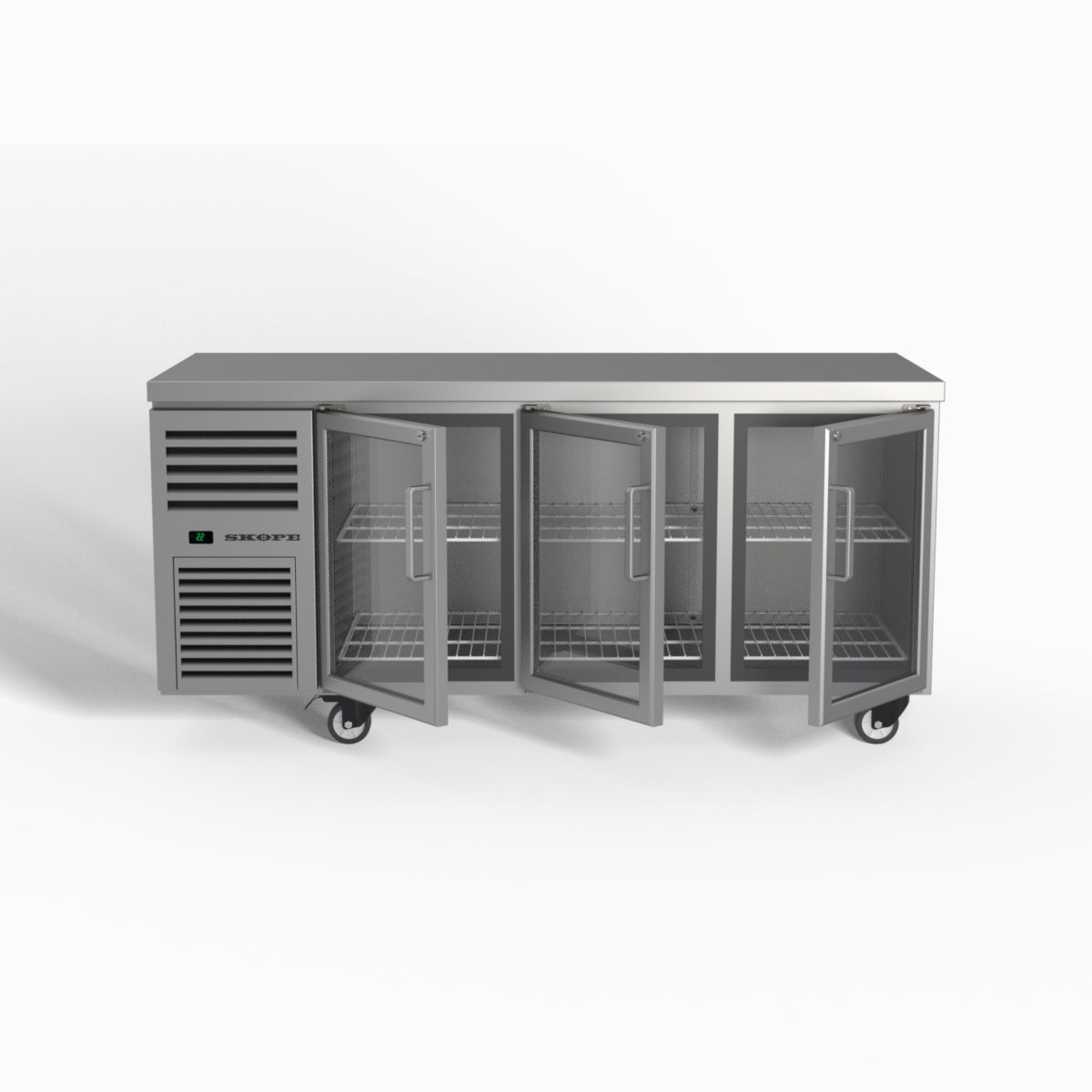 Skope ReFlex 3 Glass Door Underbench GN 1/1 Compatible Fridge 387L - RF7.UBR.3.GD
