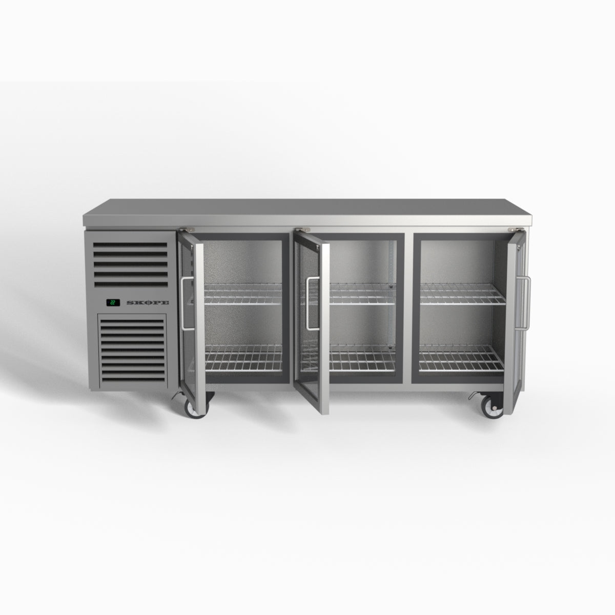 Skope ReFlex 3 Glass Door Underbench GN 1/1 Compatible Fridge 387L - RF7.UBR.3.GD