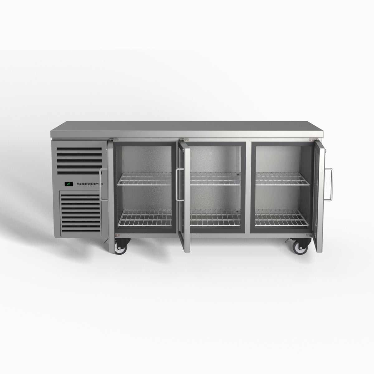 Skope ReFlex 3 Glass Door Underbench GN 1/1 Compatible Fridge 387L - RF7.UBR.3.GD