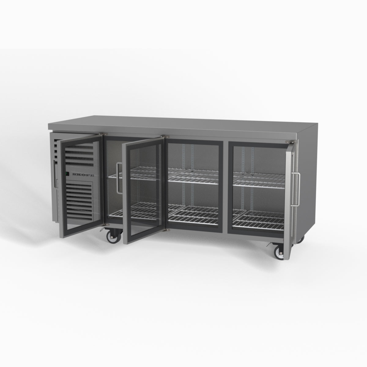 Skope ReFlex 3 Glass Door Underbench GN 1/1 Compatible Fridge 387L - RF7.UBR.3.GD
