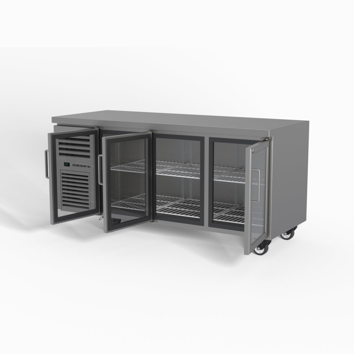 Skope ReFlex 3 Glass Door Underbench GN 1/1 Compatible Fridge 387L - RF7.UBR.3.GD
