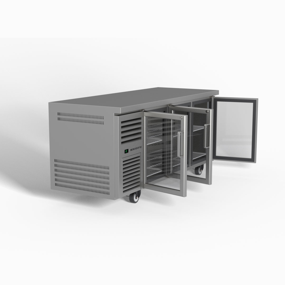 Skope ReFlex 3 Glass Door Underbench GN 1/1 Compatible Fridge 387L - RF7.UBR.3.GD