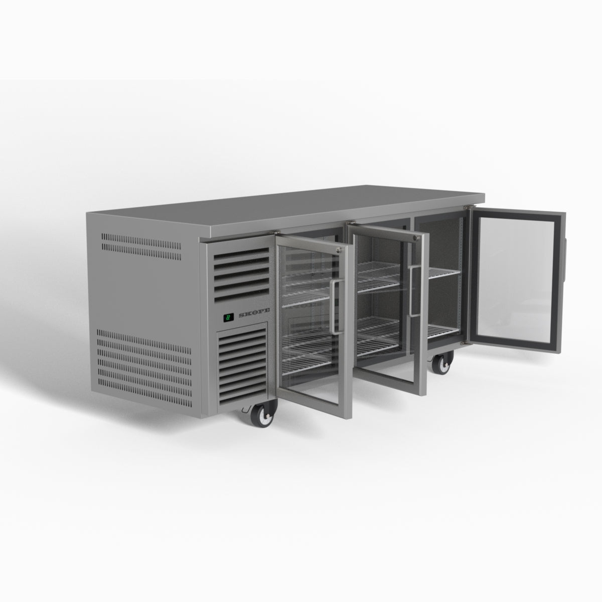 Skope ReFlex 3 Glass Door Underbench GN 1/1 Compatible Fridge 387L - RF7.UBR.3.GD