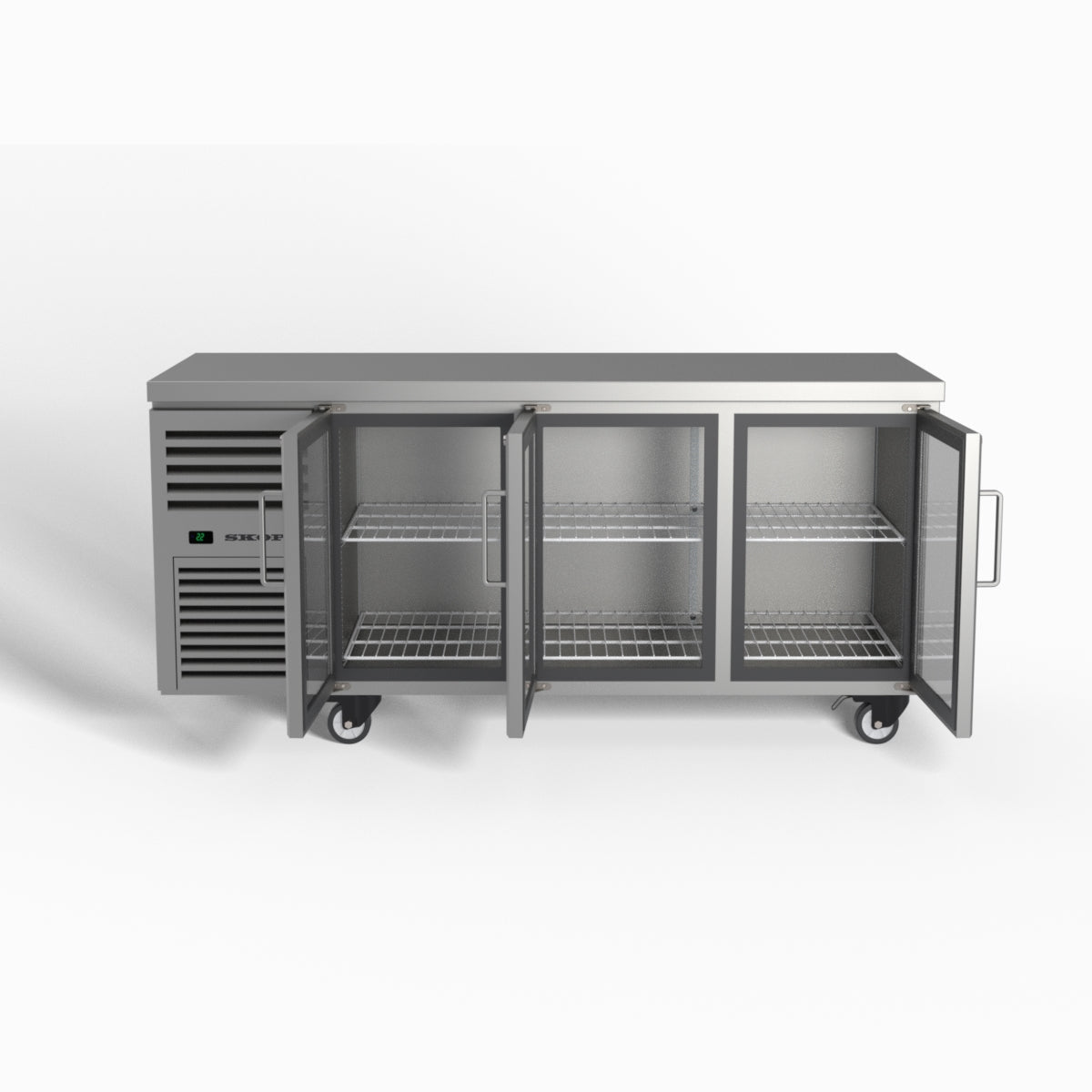 Skope ReFlex 3 Glass Door Underbench GN 1/1 Compatible Fridge 387L - RF7.UBR.3.GD