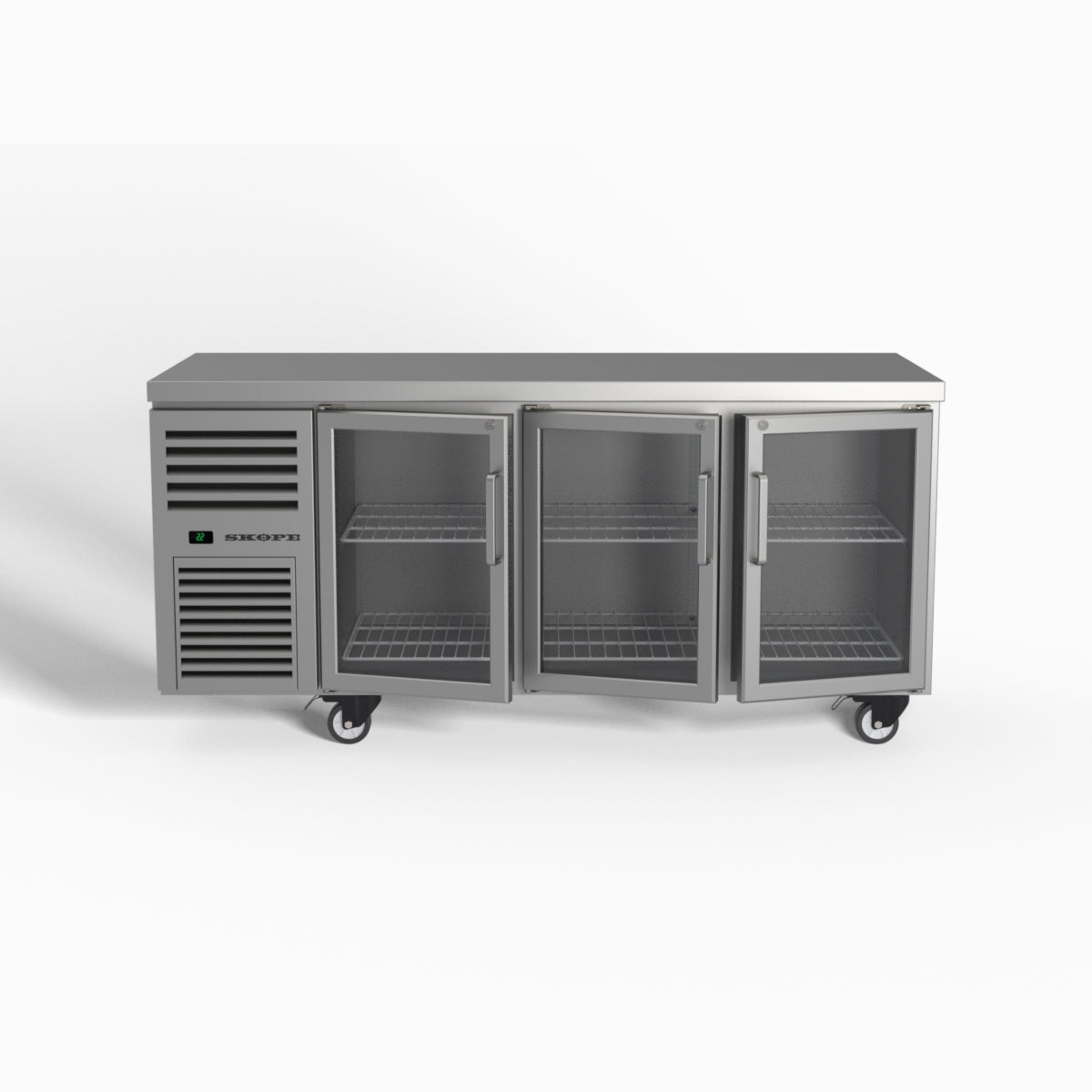 Skope ReFlex 3 Glass Door Underbench GN 1/1 Compatible Fridge 387L - RF7.UBR.3.GD
