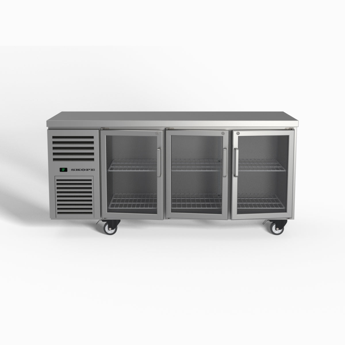 Skope ReFlex 3 Glass Door Underbench GN 1/1 Compatible Fridge 387L - RF7.UBR.3.GD