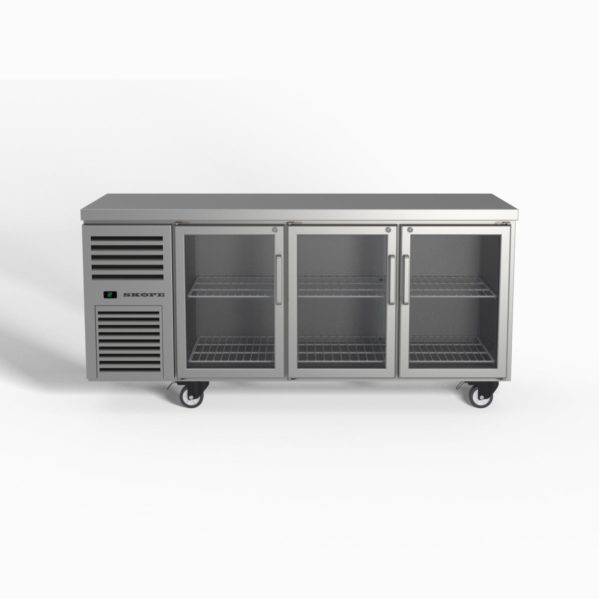 Skope ReFlex 3 Glass Door Underbench GN 1/1 Compatible Fridge 387L - RF7.UBR.3.GD