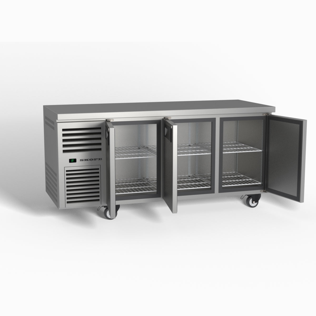 Skope ReFlex 3 Solid Door Underbench GN 1/1 Compatible Fridge 387L - RF7.UBR.3.SD