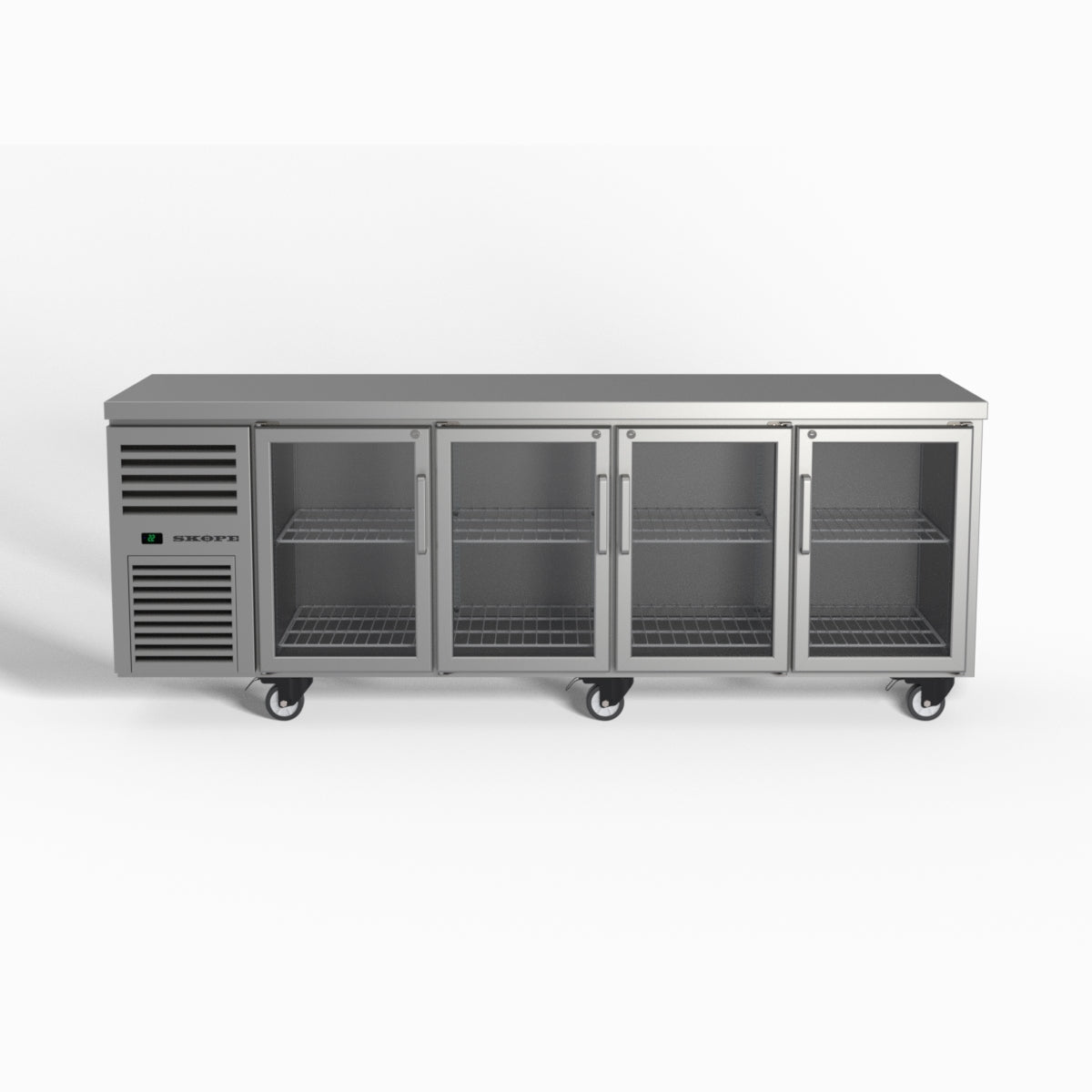 Skope ReFlex 4 Glass Door Underbench GN 1/1 Compatible Fridge 526L - RF7.UBR.4.GD