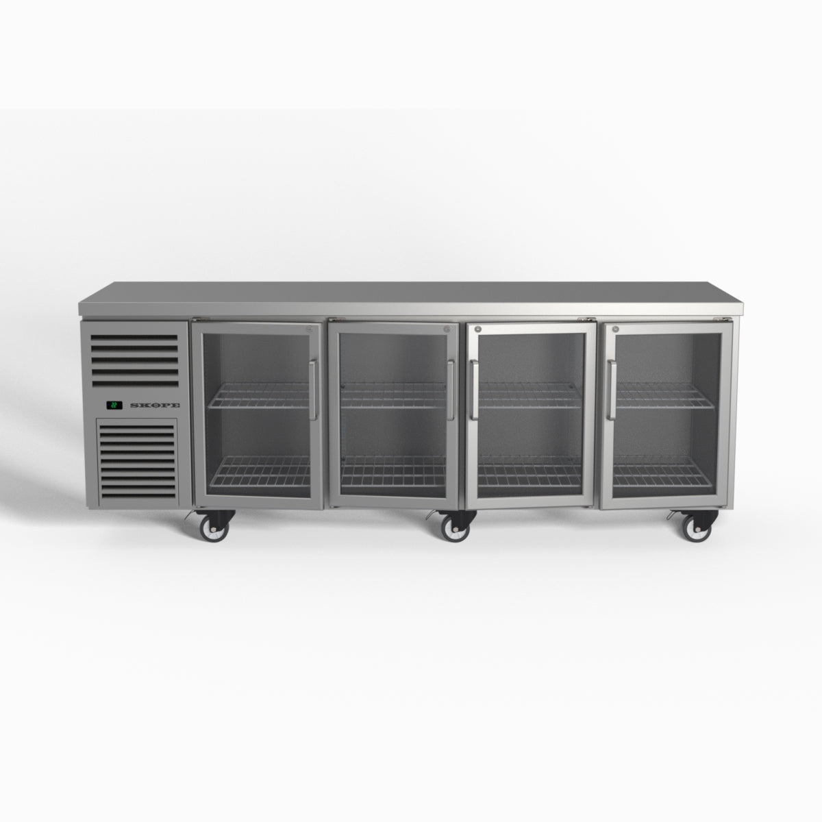 Skope ReFlex 4 Glass Door Underbench GN 1/1 Compatible Fridge 526L - RF7.UBR.4.GD