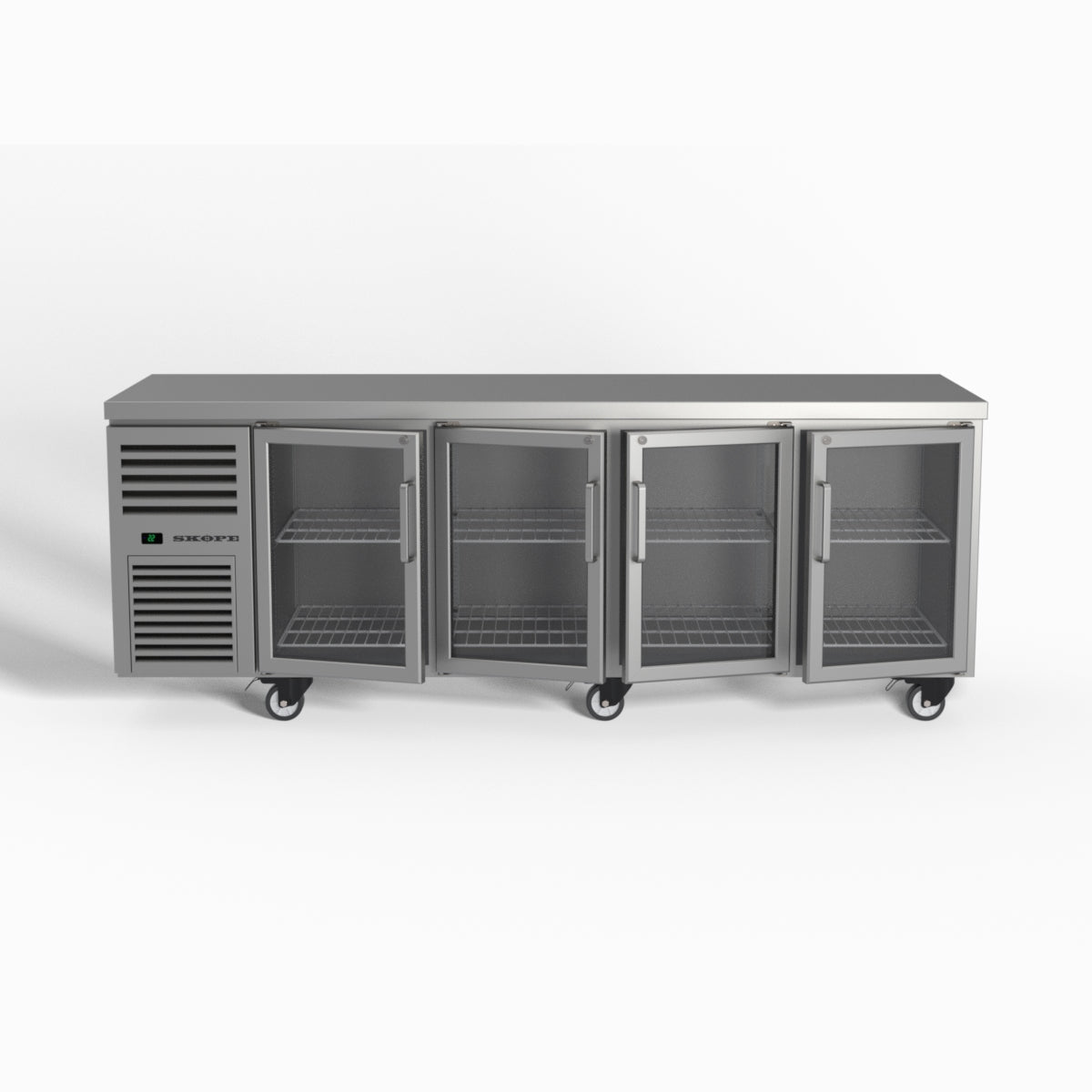 Skope ReFlex 4 Glass Door Underbench GN 1/1 Compatible Fridge 526L - RF7.UBR.4.GD
