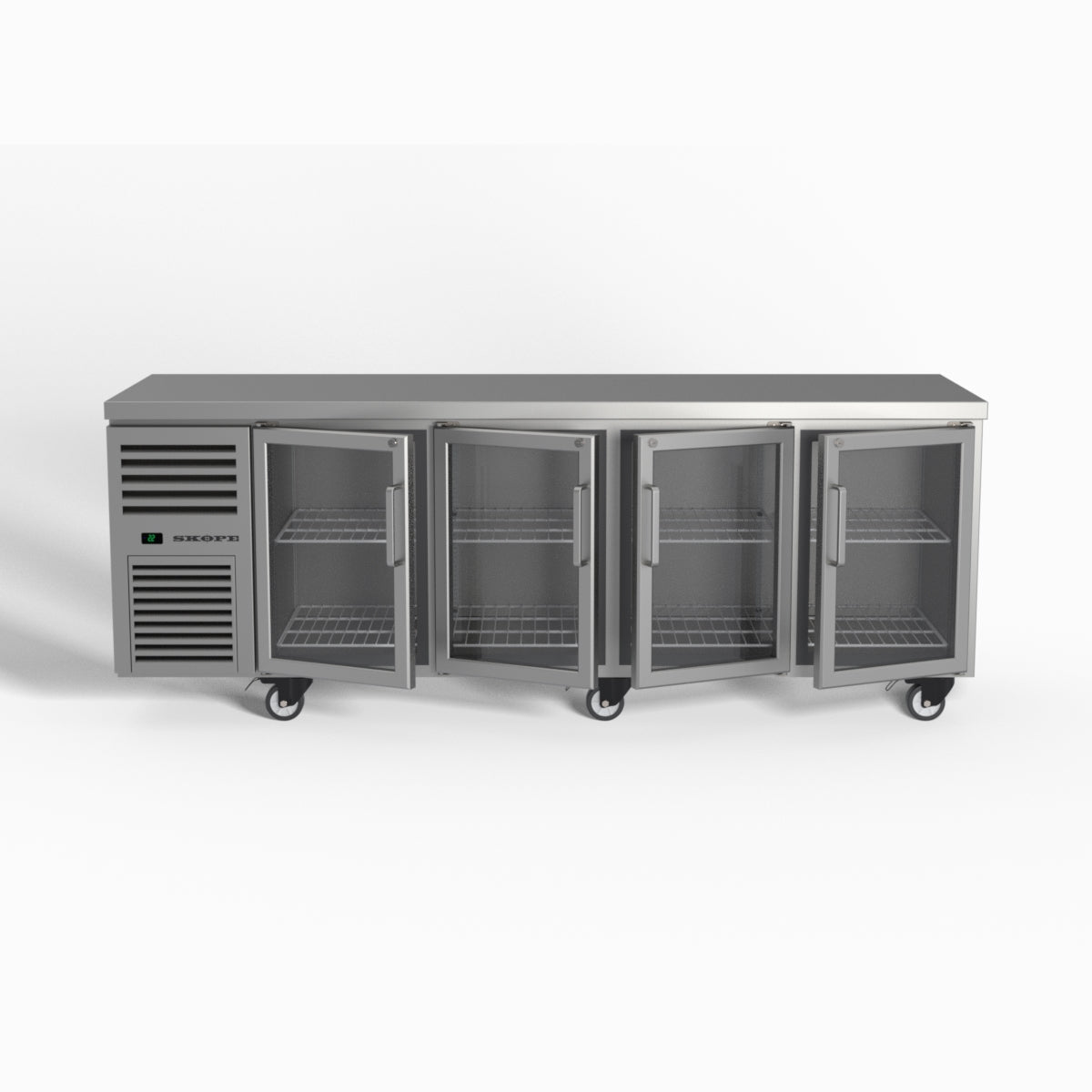 Skope ReFlex 4 Glass Door Underbench GN 1/1 Compatible Fridge 526L - RF7.UBR.4.GD