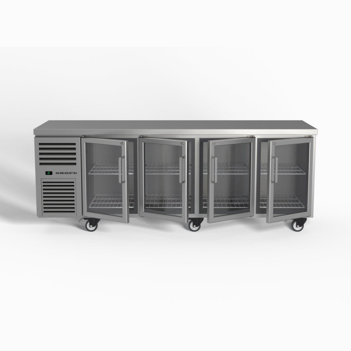 Skope ReFlex 4 Glass Door Underbench GN 1/1 Compatible Fridge 526L - RF7.UBR.4.GD