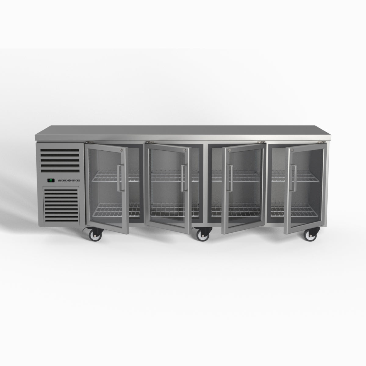Skope ReFlex 4 Glass Door Underbench GN 1/1 Compatible Fridge 526L - RF7.UBR.4.GD