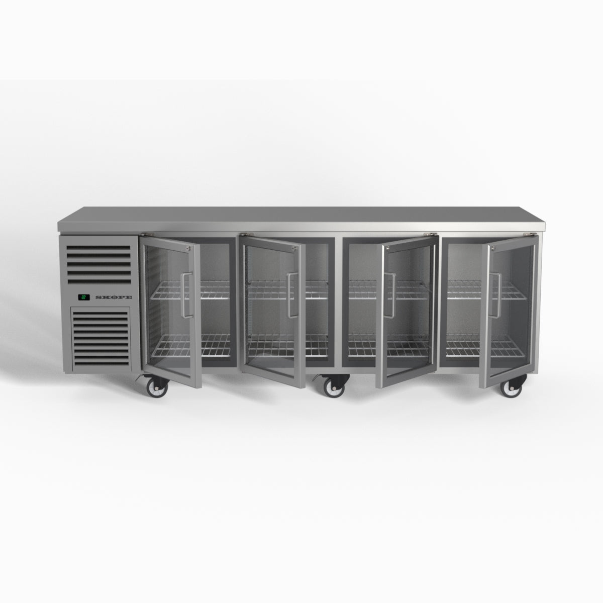 Skope ReFlex 4 Glass Door Underbench GN 1/1 Compatible Fridge 526L - RF7.UBR.4.GD