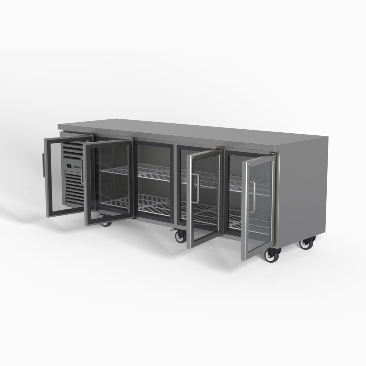 Skope ReFlex 4 Glass Door Underbench GN 1/1 Compatible Fridge 526L - RF7.UBR.4.GD