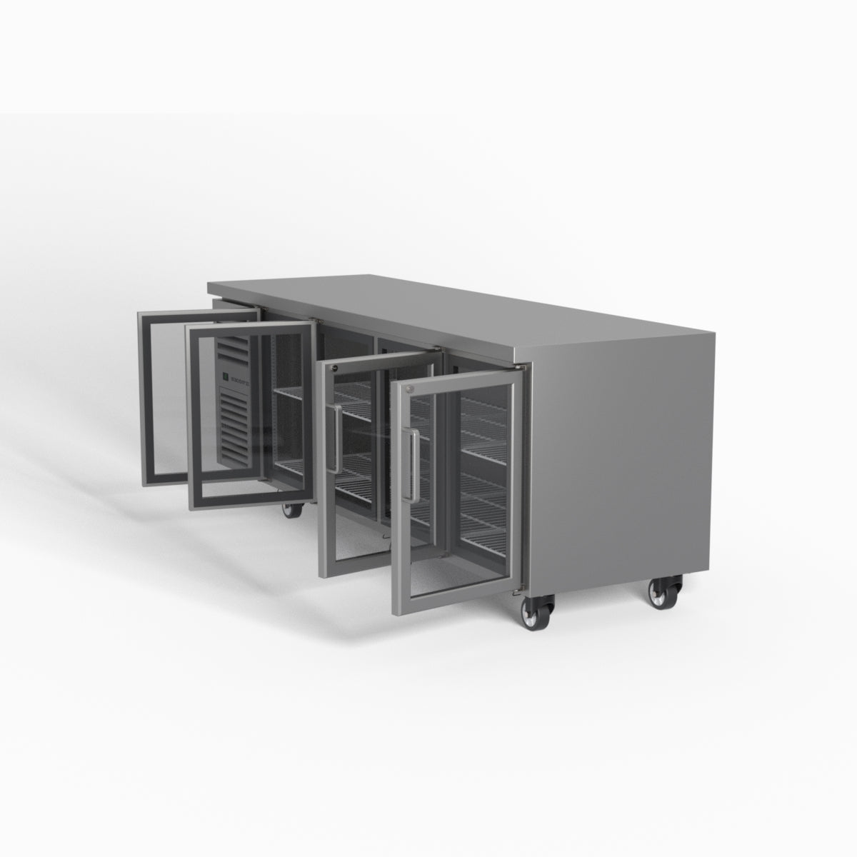 Skope ReFlex 4 Glass Door Underbench GN 1/1 Compatible Fridge 526L - RF7.UBR.4.GD