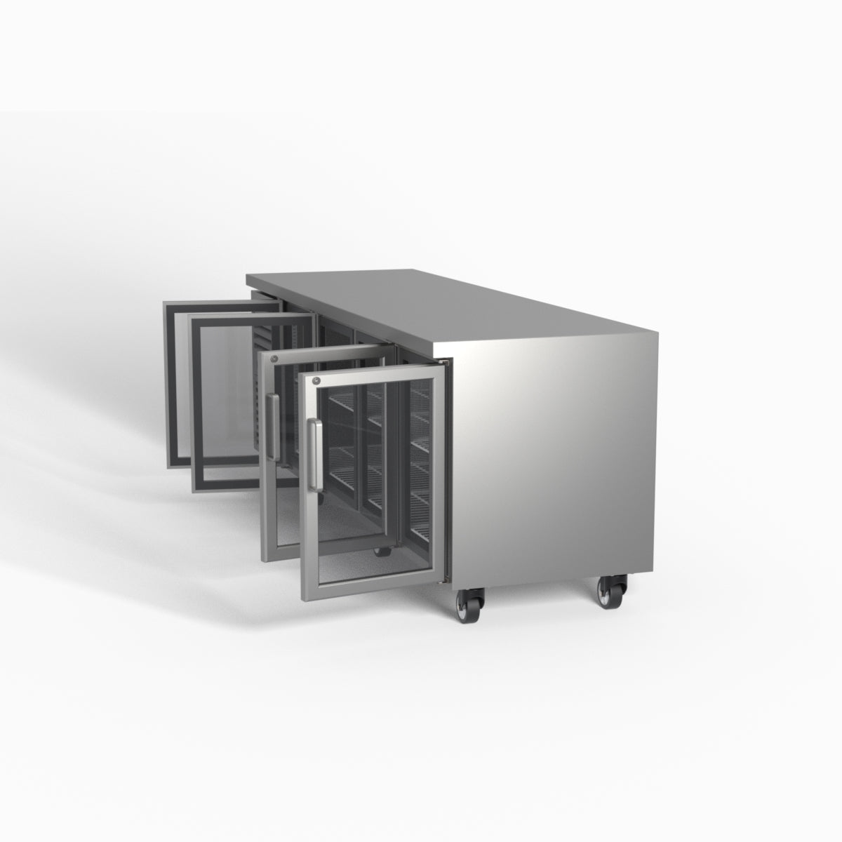 Skope ReFlex 4 Glass Door Underbench GN 1/1 Compatible Fridge 526L - RF7.UBR.4.GD