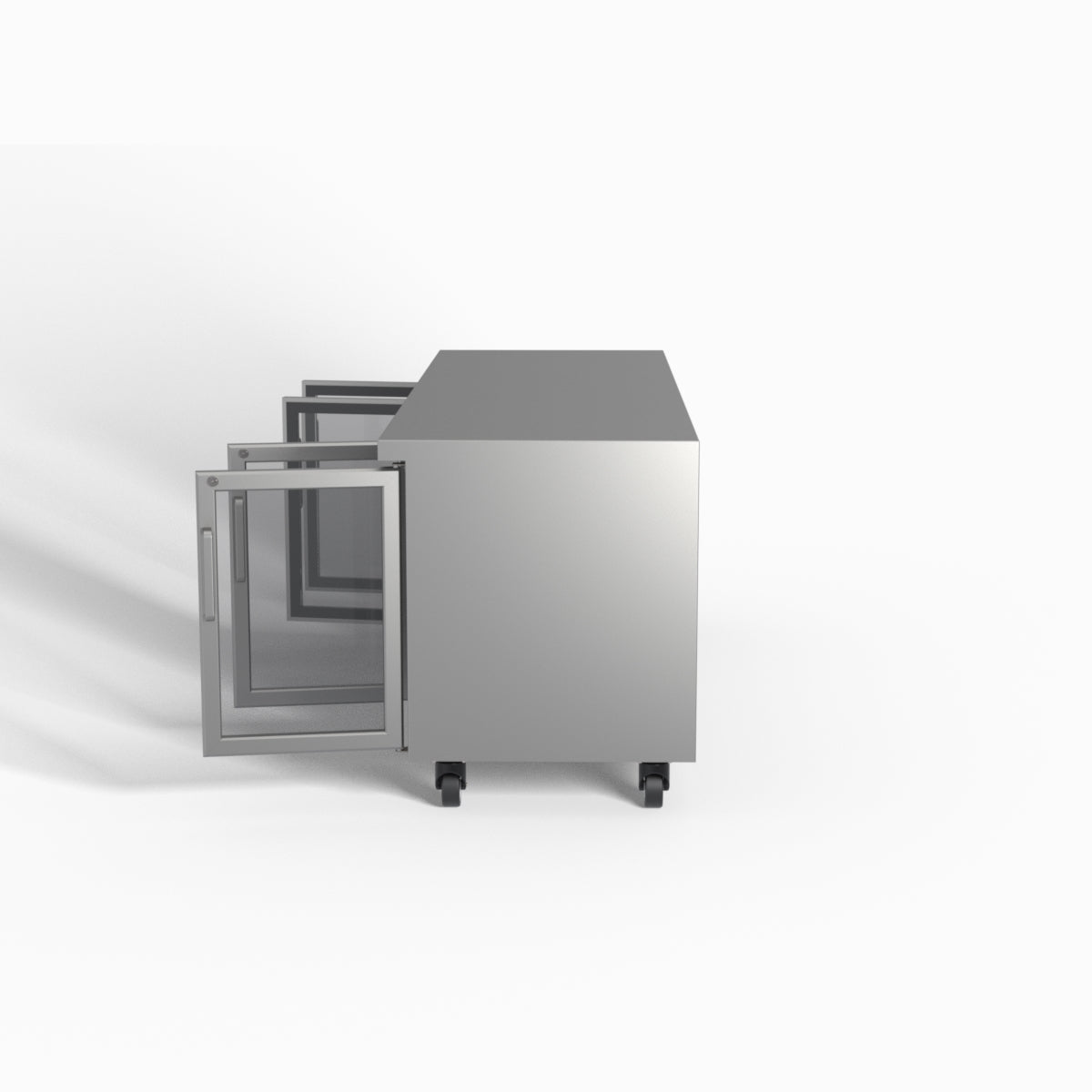 Skope ReFlex 4 Glass Door Underbench GN 1/1 Compatible Fridge 526L - RF7.UBR.4.GD