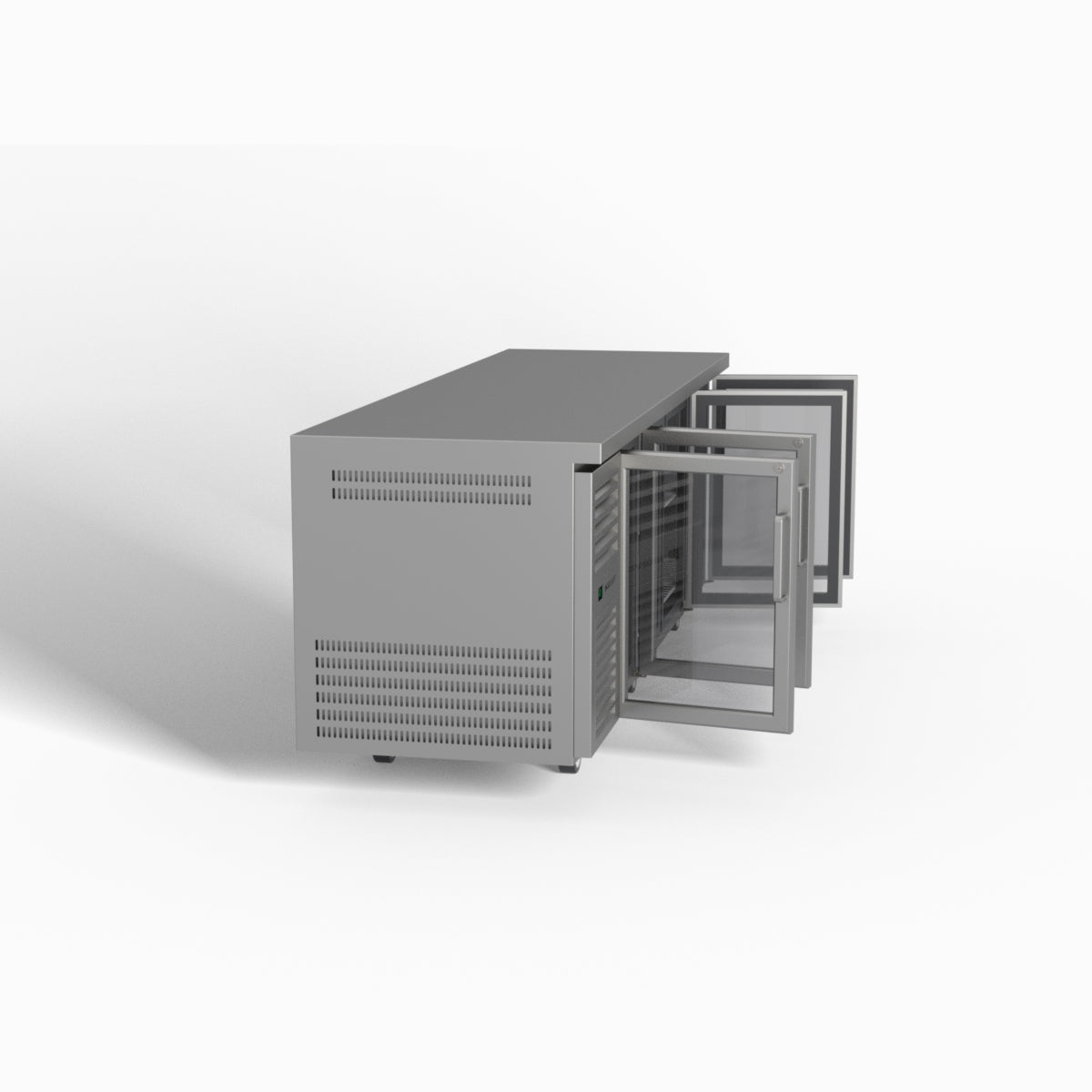 Skope ReFlex 4 Glass Door Underbench GN 1/1 Compatible Fridge 526L - RF7.UBR.4.GD
