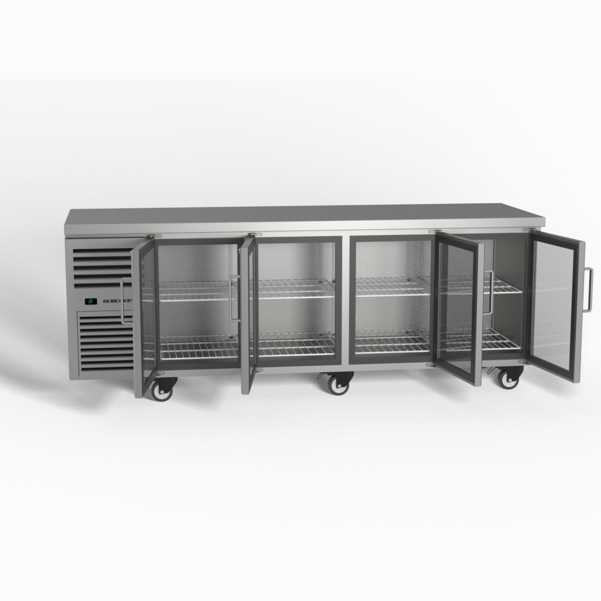 Skope ReFlex 4 Glass Door Underbench GN 1/1 Compatible Fridge 526L - RF7.UBR.4.GD