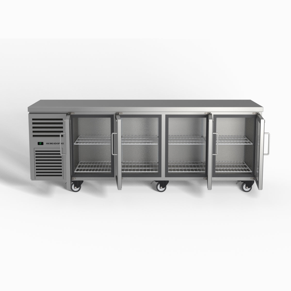 Skope ReFlex 4 Glass Door Underbench GN 1/1 Compatible Fridge 526L - RF7.UBR.4.GD