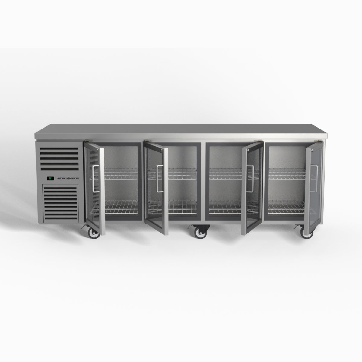 Skope ReFlex 4 Glass Door Underbench GN 1/1 Compatible Fridge 526L - RF7.UBR.4.GD