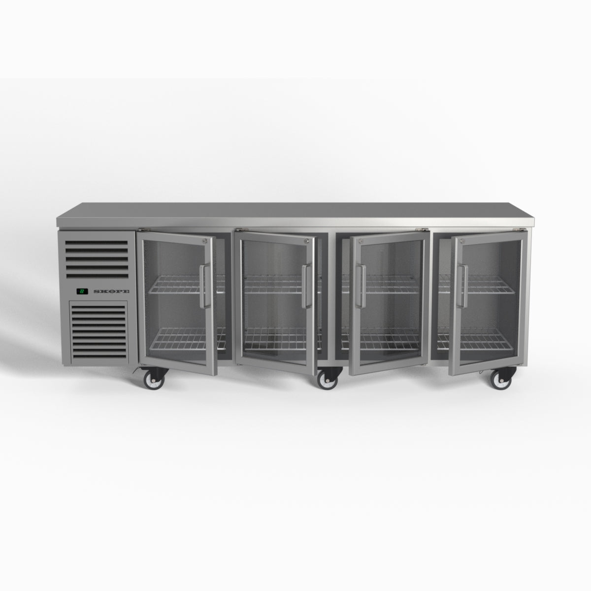 Skope ReFlex 4 Glass Door Underbench GN 1/1 Compatible Fridge 526L - RF7.UBR.4.GD