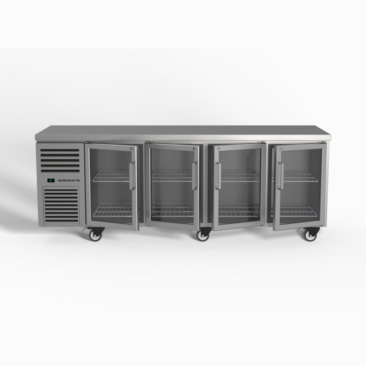 Skope ReFlex 4 Glass Door Underbench GN 1/1 Compatible Fridge 526L - RF7.UBR.4.GD