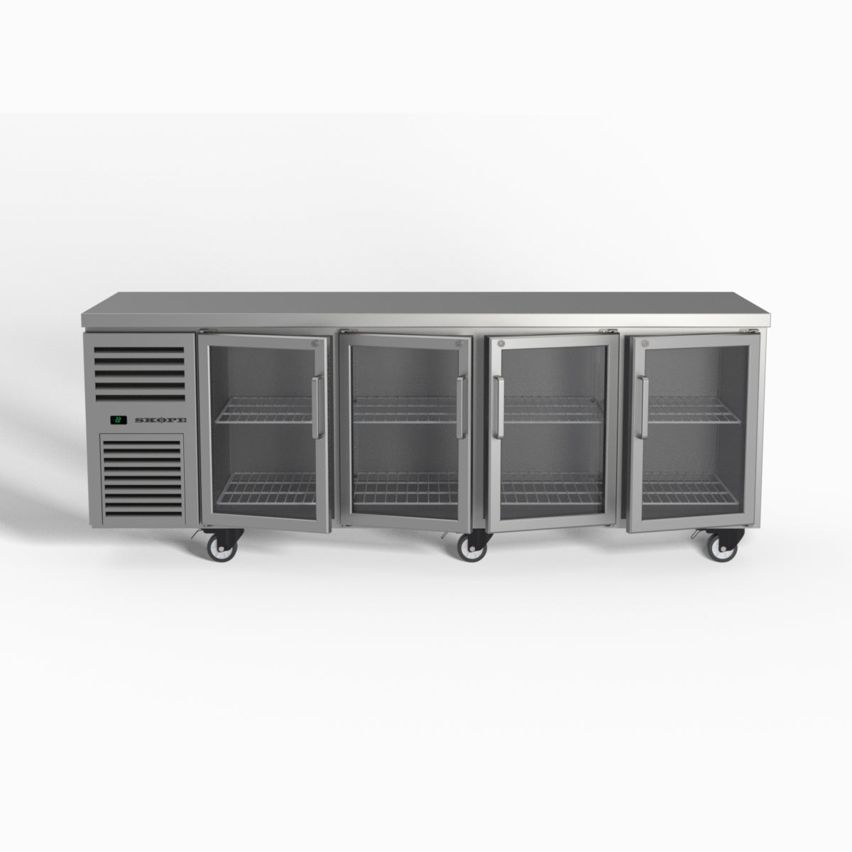 Skope ReFlex 4 Glass Door Underbench GN 1/1 Compatible Fridge 526L - RF7.UBR.4.GD