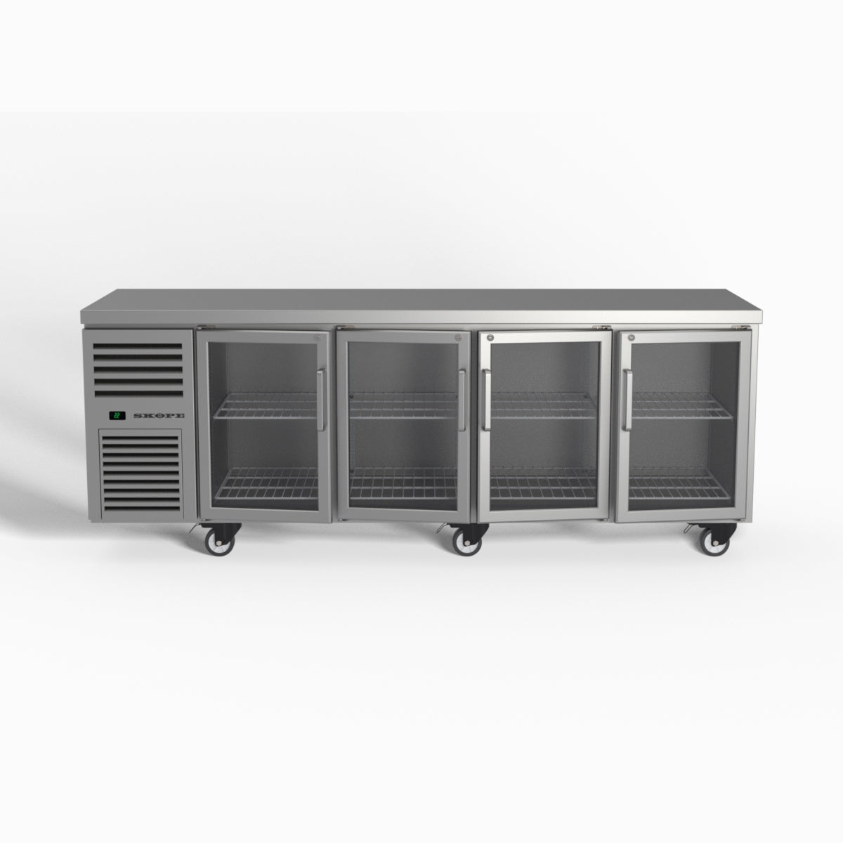 Skope ReFlex 4 Glass Door Underbench GN 1/1 Compatible Fridge 526L - RF7.UBR.4.GD