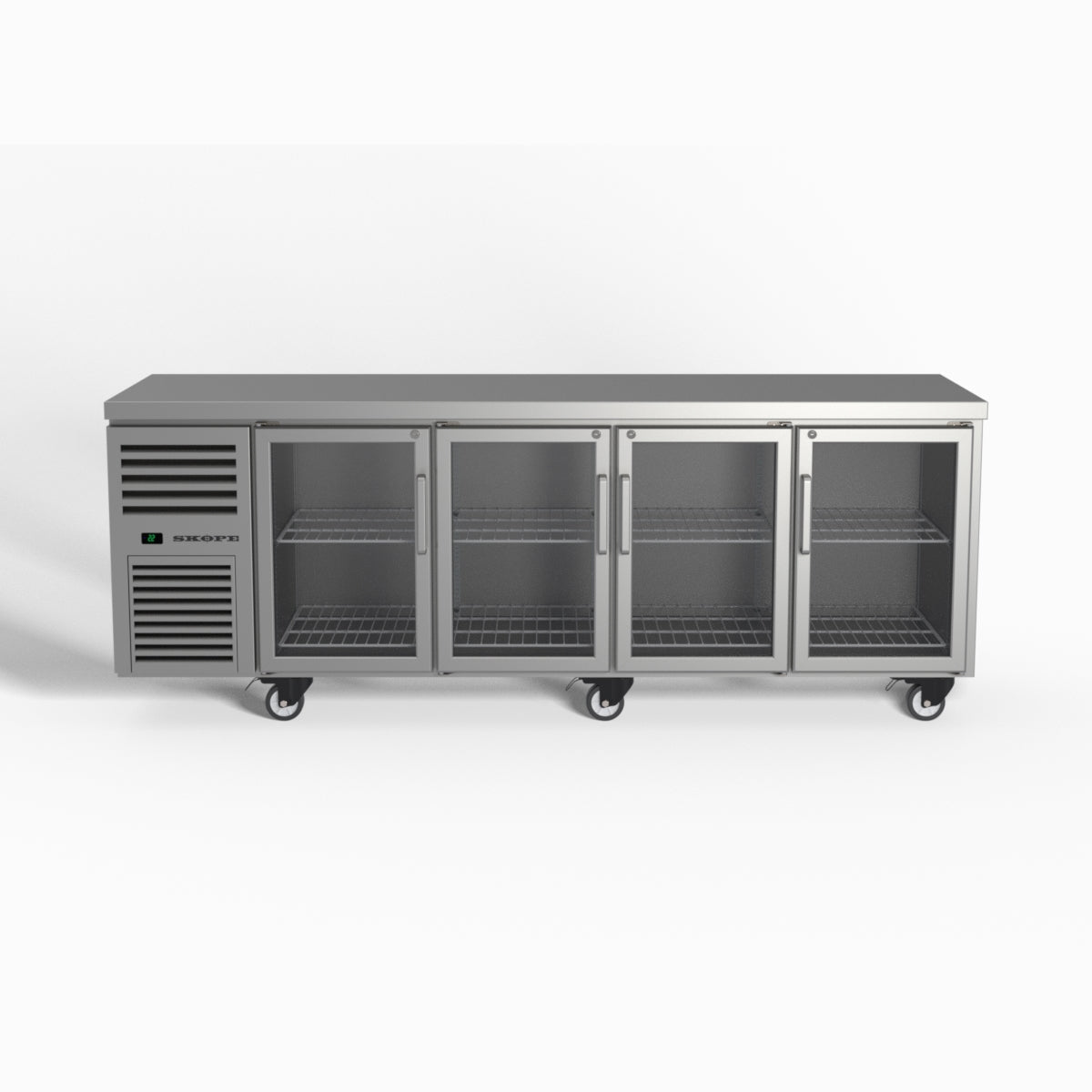 Skope ReFlex 4 Glass Door Underbench GN 1/1 Compatible Fridge 526L - RF7.UBR.4.GD