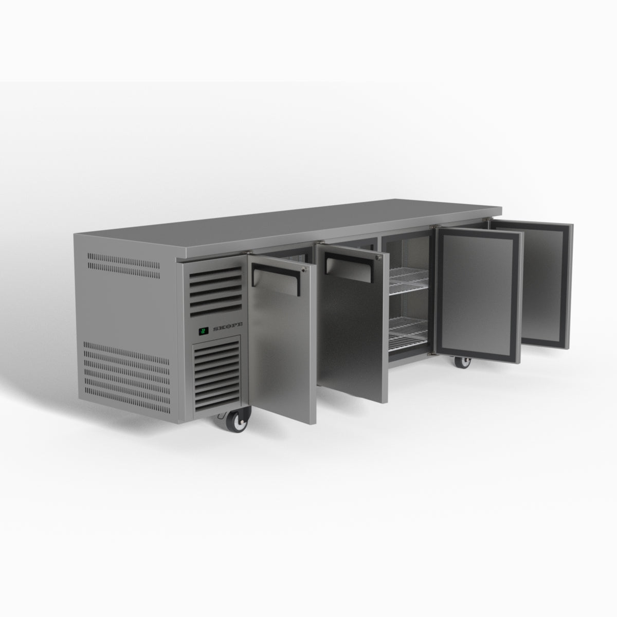 Skope ReFlex 4 Solid Door Underbench GN 1/1 Compatible Fridge 526L - RF7.UBR.4.SD