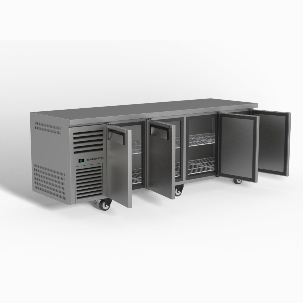 Skope ReFlex 4 Solid Door Underbench GN 1/1 Compatible Fridge 526L - RF7.UBR.4.SD
