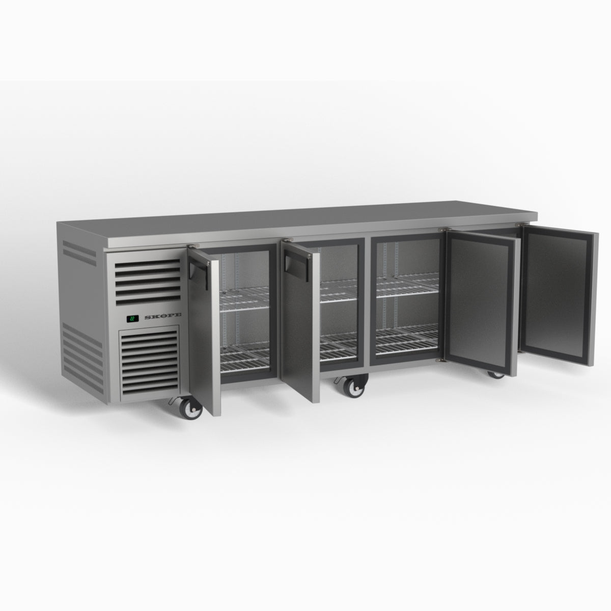 Skope ReFlex 4 Solid Door Underbench GN 1/1 Compatible Fridge 526L - RF7.UBR.4.SD