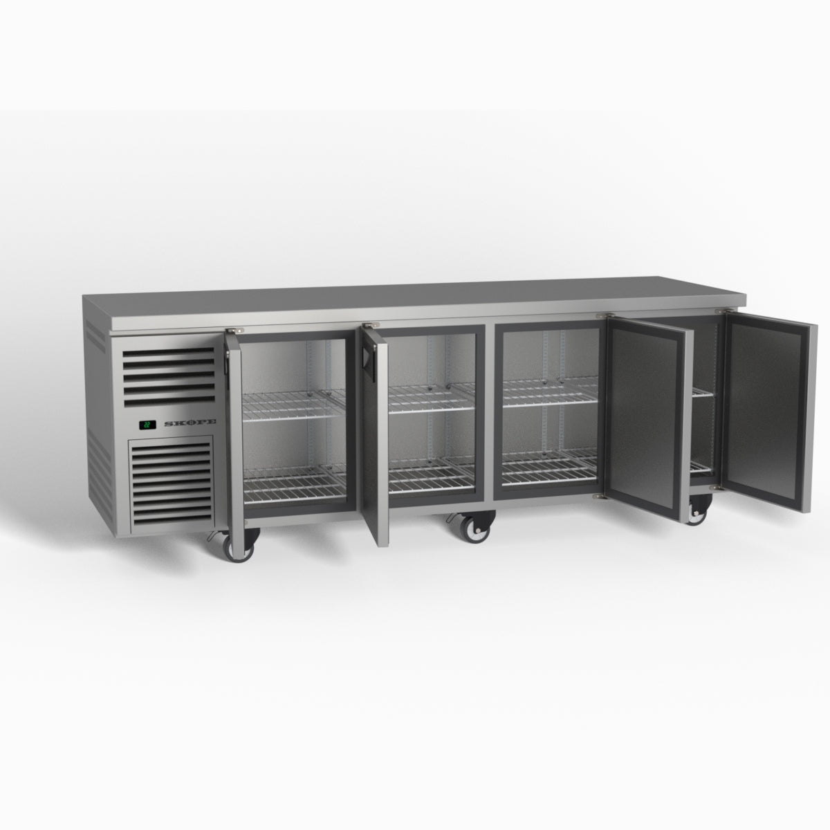 Skope ReFlex 4 Solid Door Underbench GN 1/1 Compatible Fridge 526L - RF7.UBR.4.SD
