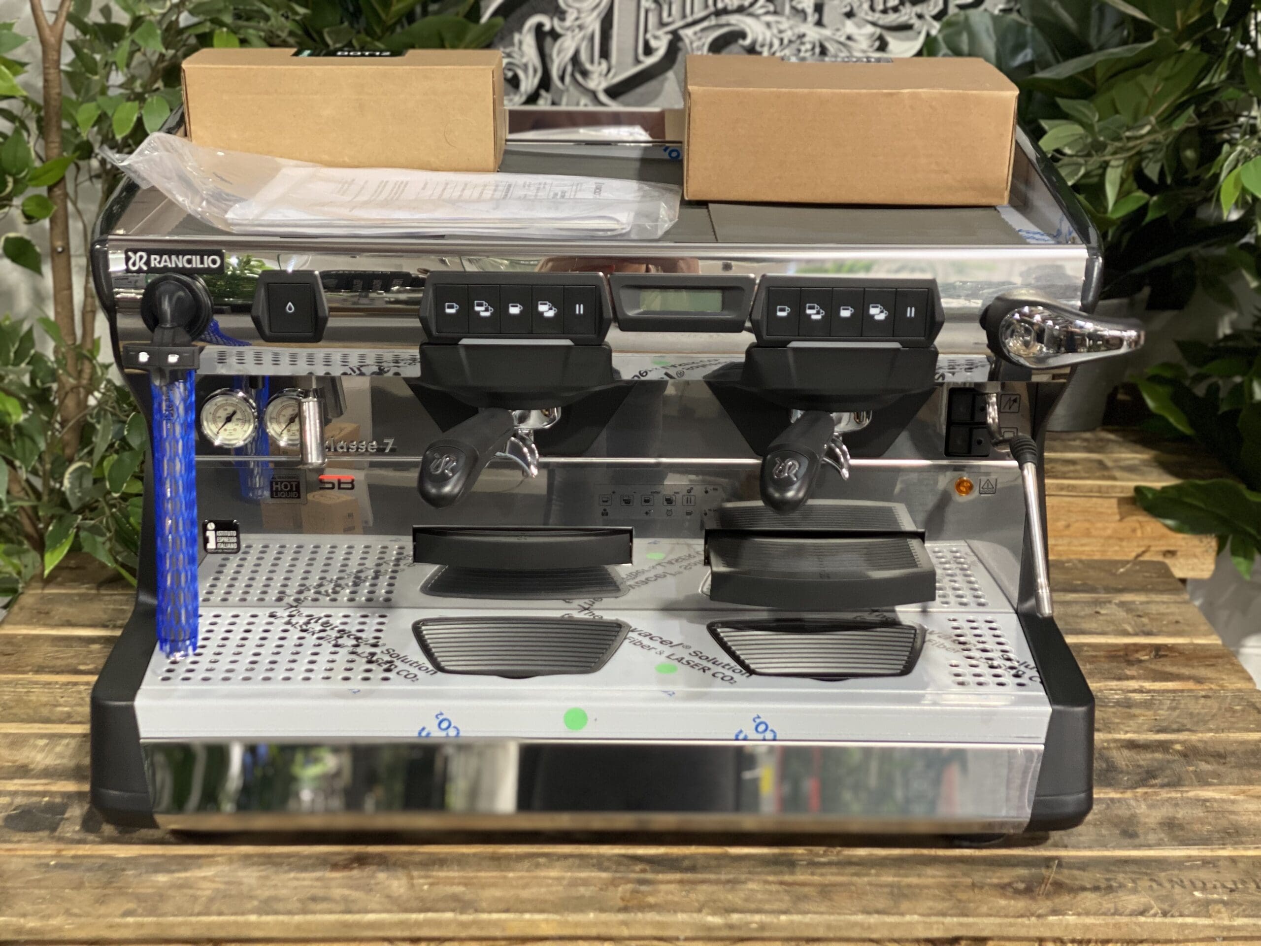 Rancilio Classe 7 iSteam - 2 Group Commercial Espresso Machine - Black