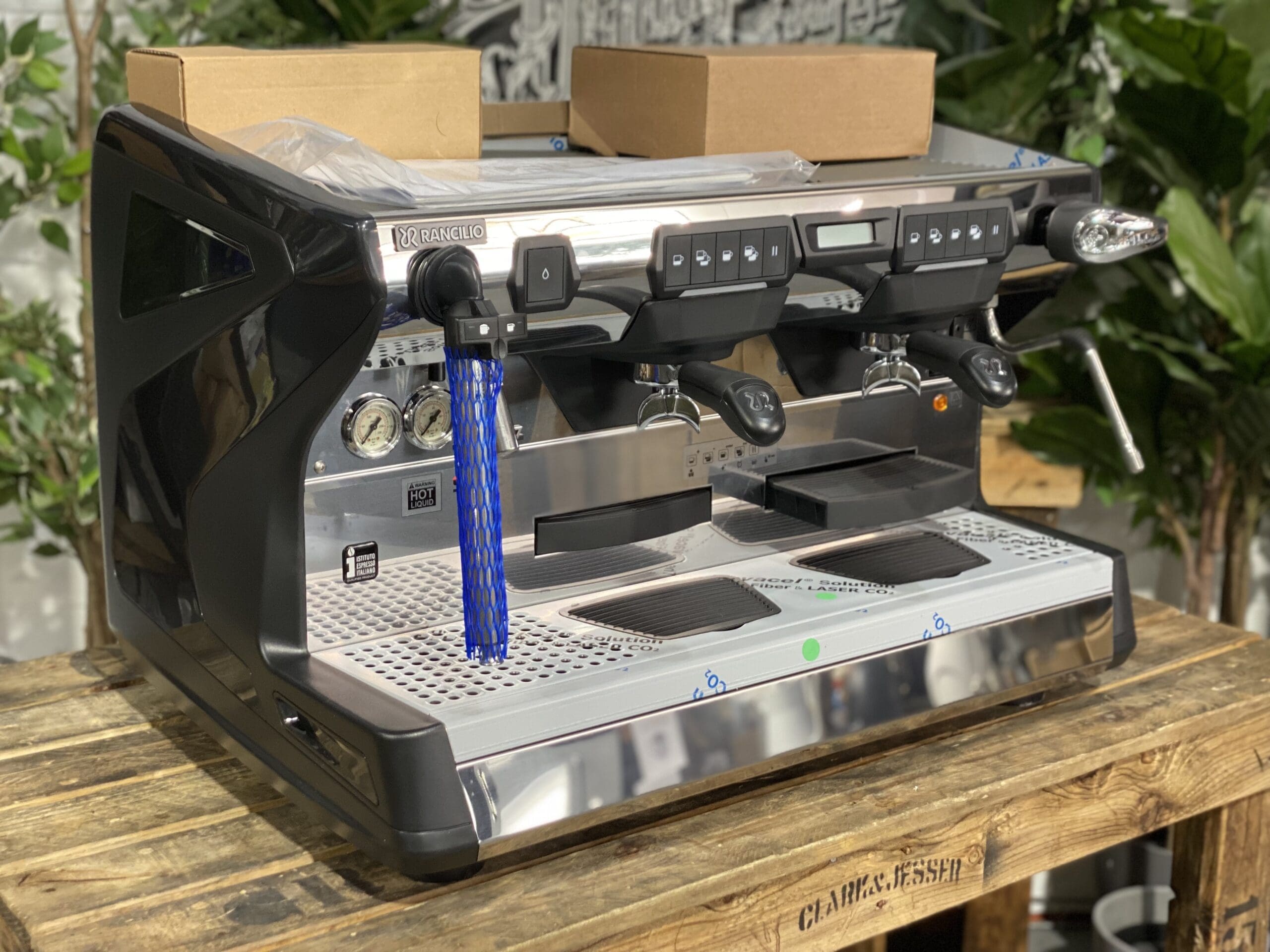 Rancilio Classe 7 iSteam - 2 Group Commercial Espresso Machine - Black