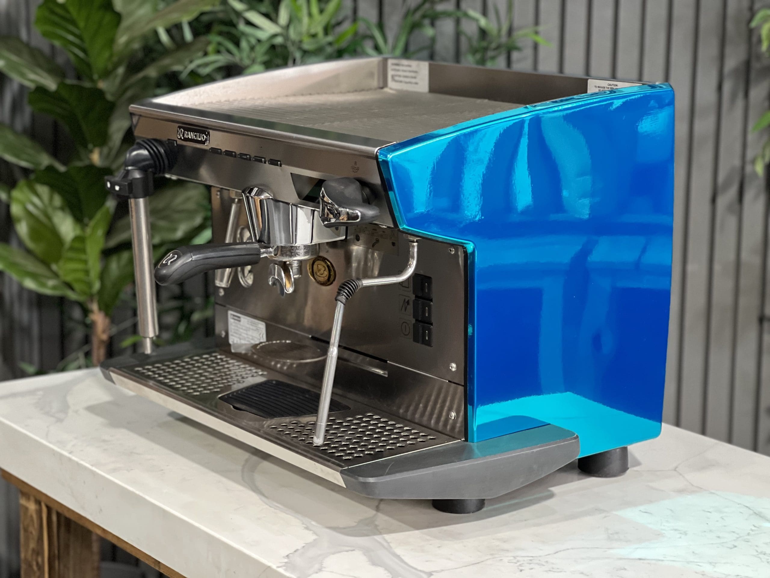 Rancilio Classe 8 Blue - 1 Group Commercial Espresso Machine - Chrome