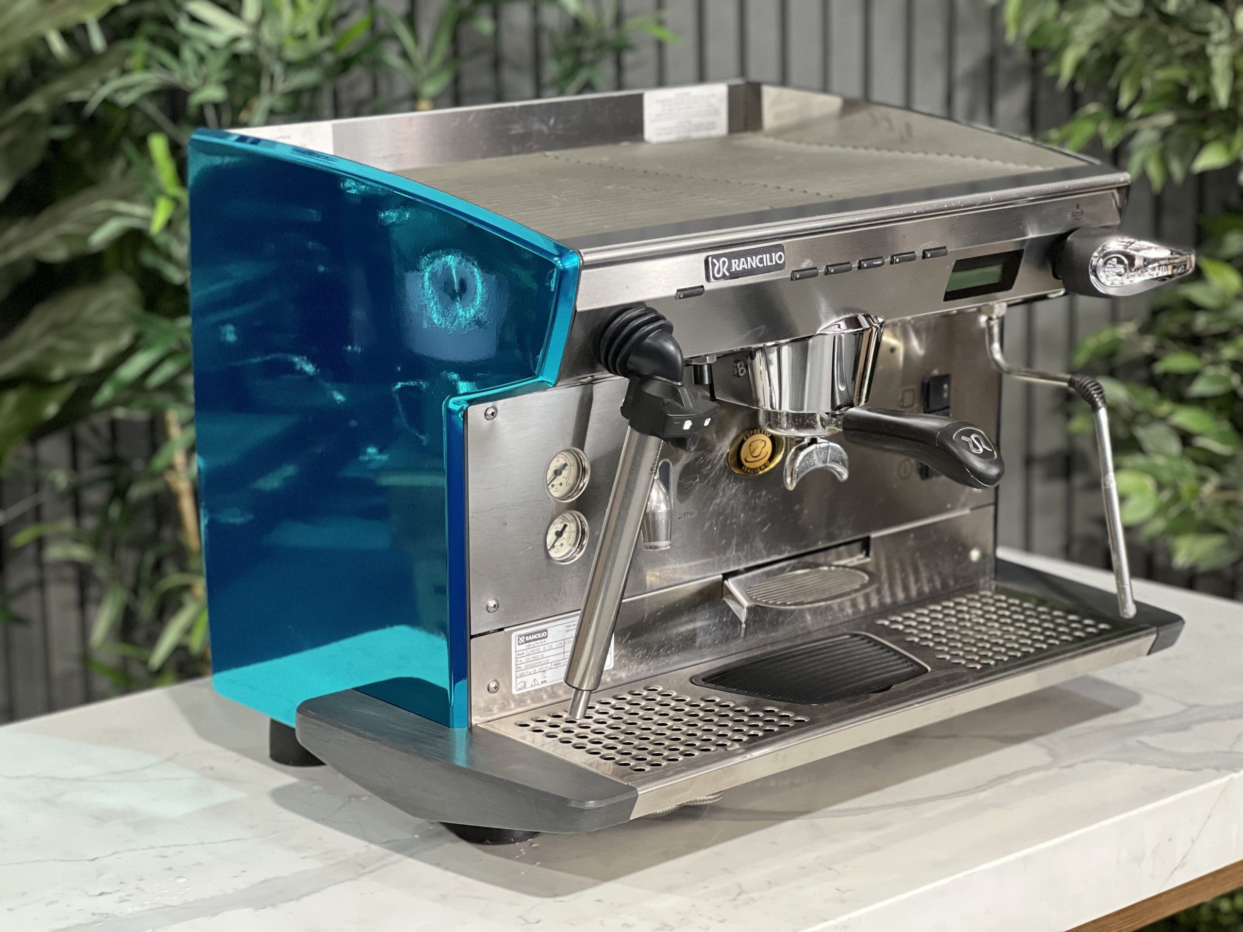 Rancilio Classe 8 Blue - 1 Group Commercial Espresso Machine - Chrome