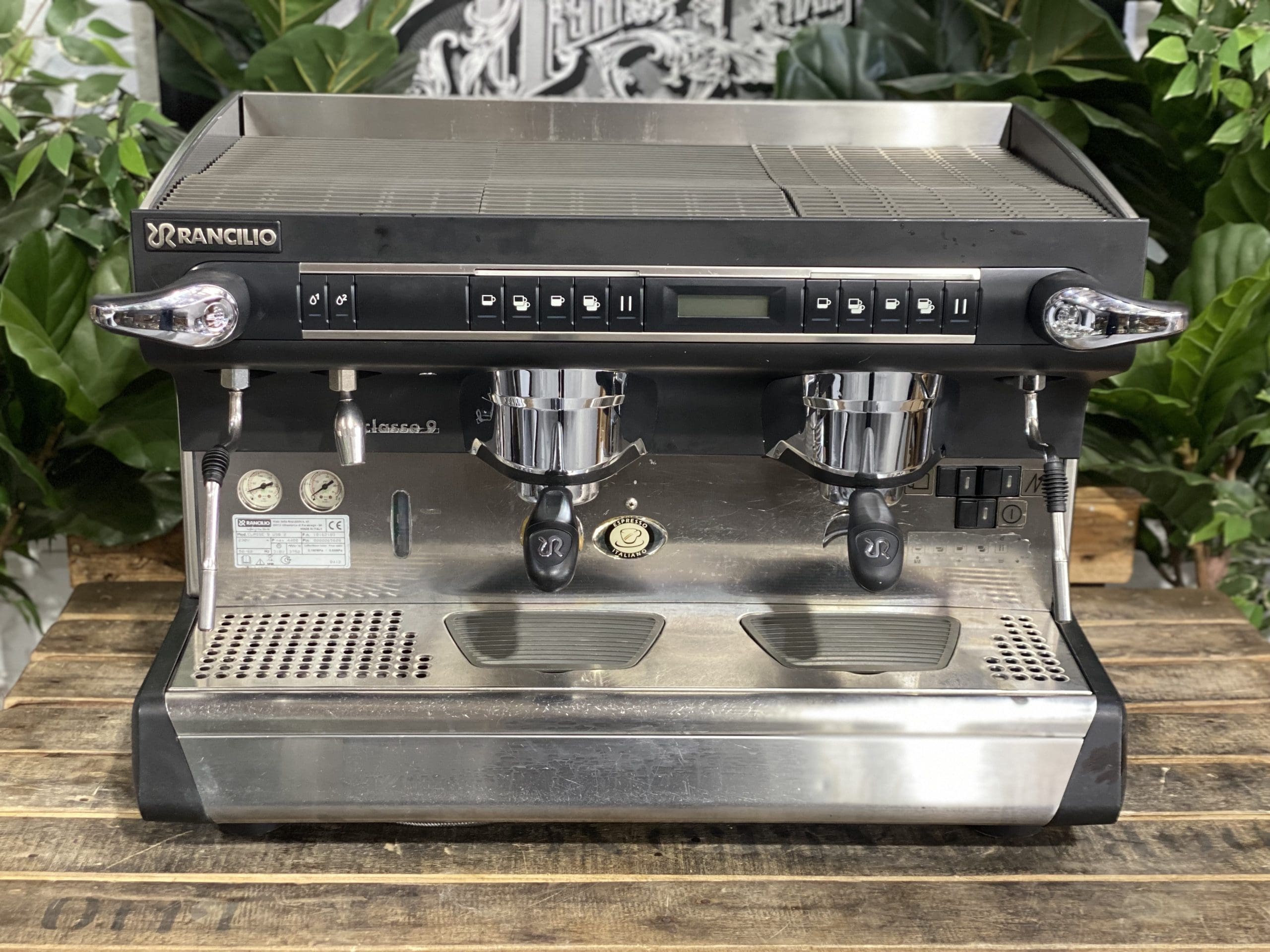 Rancilio Classe 9 - 2 Group Commercial Espresso Machine - Black