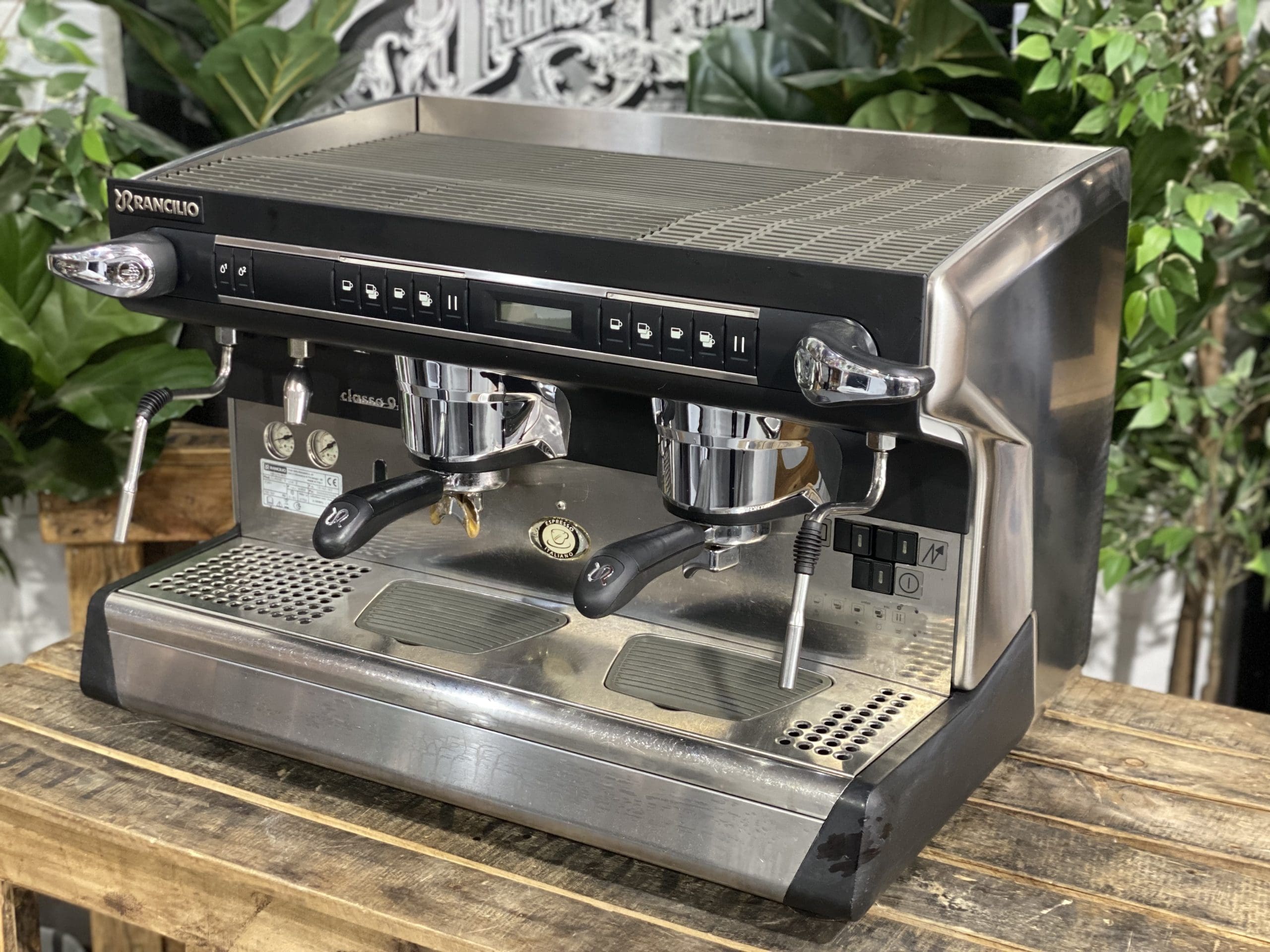 Rancilio Classe 9 - 2 Group Commercial Espresso Machine - Black