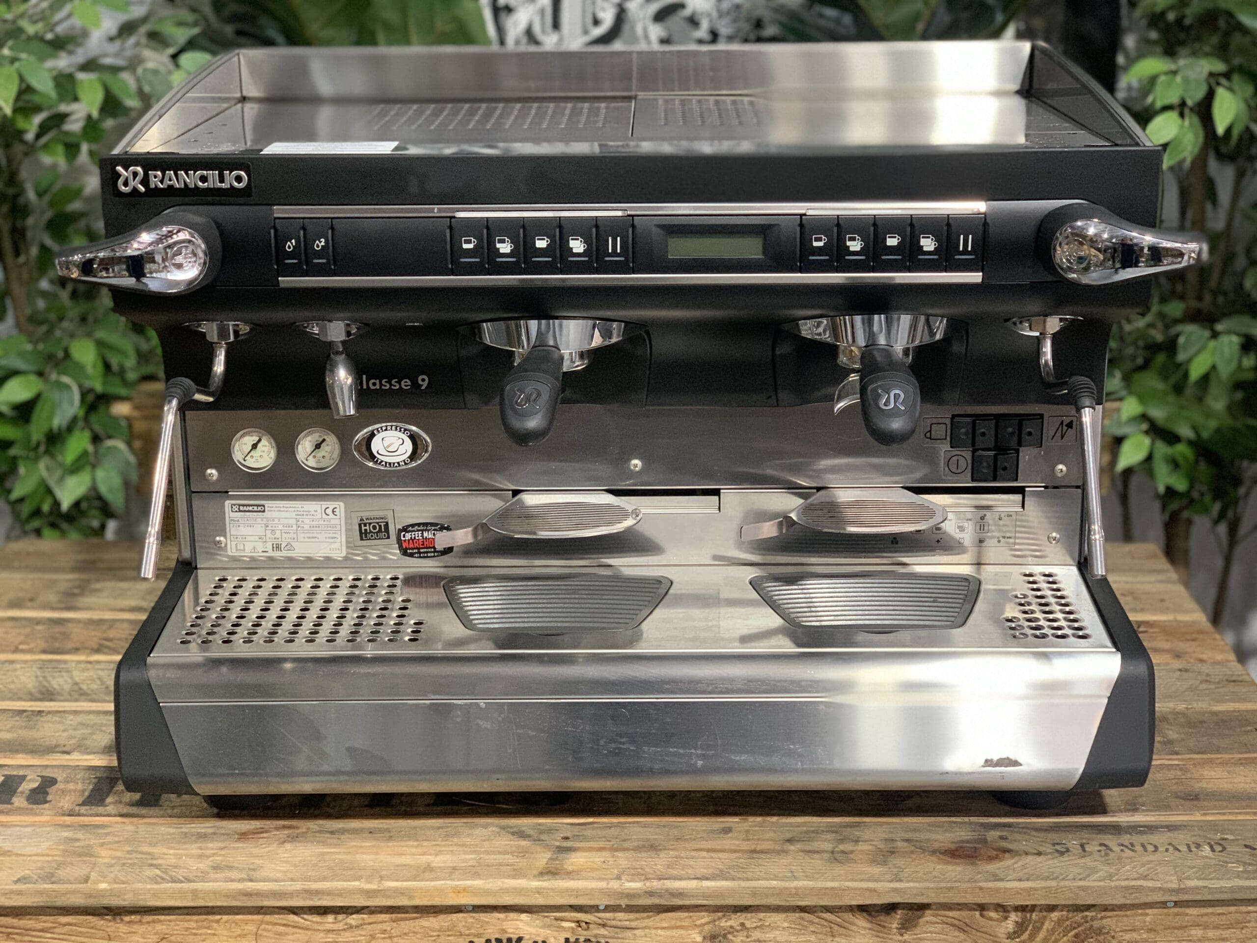 Rancilio Classe 9 USB High Cup - 2 Group Commercial Espresso Machine - Stainless Steel